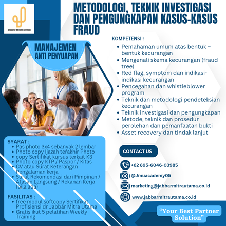Metodologi dan Teknik Investigasi dan Pengungkapan Kasus-Kasus FRAUD